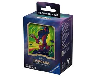 Ravensburger - Disney Lorcana TCG: Deck Box 80 Carte, Porta Mazzo di Carte da Gioco Collezionabili, Gioco Adulti e Bambini, Idea Regalo 8+ Anni, Edizione in Italiano