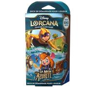 Ravensburger Disney Lorcana TCG: Deck precostruito per 1 giocatore Il Mare Azurite - Smeraldo & Zaffiro, da 8 Anni