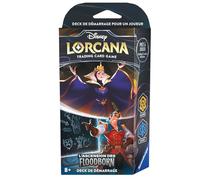 Ravensburger -Disney Lorcana TCG L'ascesa dei Floodborn-Gioco di carte da collezione-JCC-Deck di avvio Ambra & Zaffiro-8 anni Versione francese