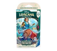 Ravensburger - Disney Lorcana TCG: Mazzo Archazia’s Island Rubí e Zaffiro | Bella e la Bestia | 60 Carte Precostruite con 2 Carte Foil + 1 Pacchetto Bonus, Segnapunti e Regolamento