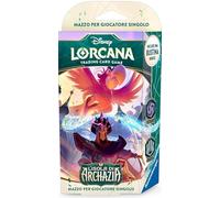 Ravensburger - Disney Lorcana TCG: Mazzo Archazia’s Island Ametista e Acciaio | Iago e Jafar | 60 Carte Precostruite con 2 Carte Foil + 1 Pacchetto Bonus, Segnapunti e Regolamento