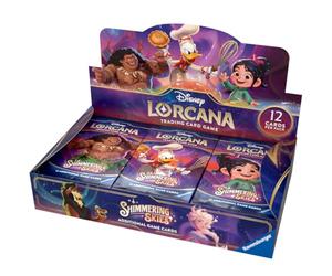 Ravensburger Disney Lorcana TCG Shimmering Skies Gioco di carte collezionabili JCC Display 24 booster set5 da 8 anni versione inglese