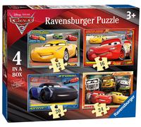 Ravensburger Disney Pixar Cars 4 in Box (12, 16, 20, 24 Pieces) Jigsaw Puzzles f