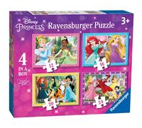 Ravensburger Disney Princess-4 in Box (12, 16, 20, 24 Piece) Jigsaw Puzzles For
