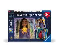 RAVENSBURGER - PUZZLE WISH, COLLEZIONE 3X49, 3 PUZZLE DA 49 PEZZI, ETà RACCOMANDATA 5+ ANNI