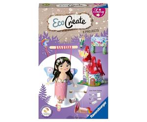 Ravensburger Eco Create Nel mondo delle fate, progetti creativi upcycling, Set fai-da te, 6+ anni