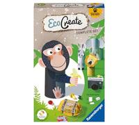 Ravensburger Eco Create, Safari, progetti creativi upcycling, Set Fai-da Te per Bambini, 6+ Anni