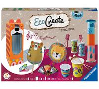 Ravensburger - EcoCreate Maxi, Facciamo musica, Gioco Creativo e Bricolage Upcycling per realizzare semplici strumenti musicali, Set Fai-Da-Te per Bambini, Età 6+ Anni