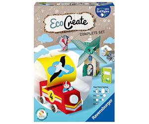 Ravensburger - EcoCreate Midi, Scopri Le Energie rinnovabili, Gioco Creativo e Bricolage Upcycling, Set Fai-da-Te per Bambini, età 6+ Anni