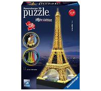 Ravensburger Eiffelturm bei Nacht. 3D-Puzzle 216 Teile: Erleben Sie Puzzeln in der 3. Dimension!