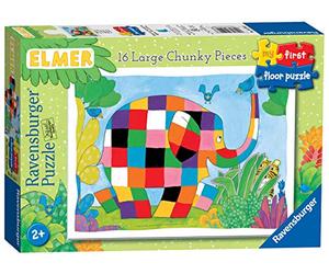 Ravensburger Elmer-Il mio primo puzzle da 16 pezzi bambini dai 2 anni in su, 5116