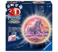 Ravensburger Erwachsenenpuzzle- Cavalli sulla Spiaggia, Luce Notturna, Singolo,