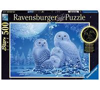 Ravensburger- Eulen im Mondschein Gufi Puzzle 16595-Gufi al Chiaro di Luna, 500 Pezzi, Multicolore, 16595