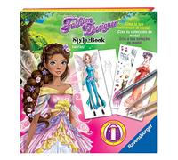 Ravensburger - Fashion Designer Style Book, Fantasy, Crea la Tua Collezione di Moda, Disegni da Colorare, Idea Regalo Bambini 6+ Anni, Compatibile con Fashion Designer