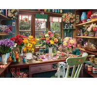 Ravensburger Flower Arranger's Shed - Puzzle da 1000 pezzi, per adulti