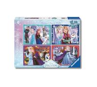 Ravensburger - Puzzle Bambini 5 Anni 4x100 Pezzi, Frozen - Puzzle 5 Anni, Collezione Disney, Include 4 Puzzle 100 Pezzi, Giochi Educativi, Idee Regalo