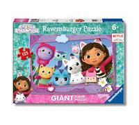 Ravensburger - Gabby's Dollhouse, Puzzle 6+ Anni, Giant Floor Da 125 Pezzi | Giant Floor Puzzle di Gabby's Dollhouse da 125 pezzi, educativo e divertente, ideale come idea regalo per bambini dai 6 anni.