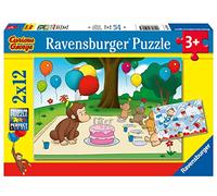 Ravensburger George Puzzle, 2 x 12 Pezzi, 05018