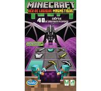 Ravensburger - Giochi di logica magnetica - Thinkfun - Minecraft - 40 sfide - 1 giocatore a partire da 8 anni - Versione da viaggio - 76419 - Versione francese