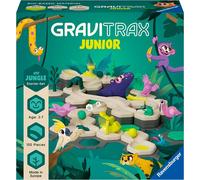 Ravensburger - GraviTrax Junior Jungle | Pista Biglie 100 Pezzi, 3+ | Pista biglie GraviTrax Junior con 100 pezzi e tema Jungle. Gioco di costruzioni creativo per bambini dai 3 anni.
