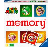 Ravensburger - memory® versione super mario, 64 tessere, gioco da tavolo, 3+ anni