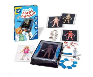Ravensburger - Gioco didattico - Il gioco del corpo umano - Scoperta progressiva della biologia umana - include un mini set di radiologia - A partire dai 4 anni - 24116