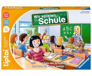 Ravensburger Gioco tiptoi - 00123 We play school - Gioco 5 anni in su per 1-4 giocatori, vivi un'intera giornata scolastica in modo interattivo