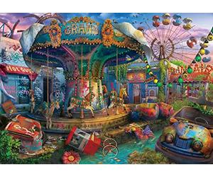 Ravensburger- Gloomy Carnival Lifestyle-Abandoned Places Serie Abbandonata Puzzle, Multicolore, 27 x 20, 16190