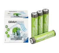 Ravensburger GraviTrax Power Lever, estensione pista, 8+ anni, & Batterie AAA Ricaricabili Amazon Basics 4 pz, 850mAh