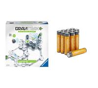 Ravensburger GraviTrax Power Starter Set, pista biglie, 8+ anni, & Batterie AAA Alcaline Amazon Basics 12 pz, 10 anni