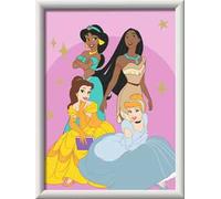 Ravensburger - Creart Serie D: Le Principesse Disney, Kit Pittura con numeri, Contiene Una Tavola Prestampata, Pennello, Color - 9+ Anni