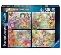 Ravensburger Happy Days Glorious Gardens-Puzzle da 500 pezzi, per adulti e bambini dai 10 anni in su, Multicolore, 17139
