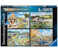 Ravensburger Happy Days No.3 Countryside Nostalgia 4x 500 Piece Jigsaw Puzzles for Adults and Kids Age 10 and Up