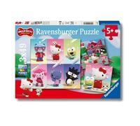Ravensburger - Hello Kitty, Puzzle Bambini 5+ Anni, 3 Puzzle Da 49 Pezzi | Include 3 puzzle da 49 pezzi di Hello Kitty, giochi educativi e divertenti, ideali come regalo per ogni occasione dai 5 anni.