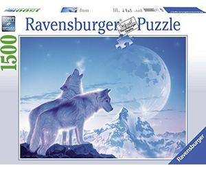 Ravensburger Il Canto del Tramonto, Puzzle 1500 pezzi, Relax, Puzzles da Adulti, Dimensione: 80x60 cm, Stampa di alta qualità, Lupi, Fantasy