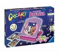 Ravensburger - Il Mio Fantastico Atelier CreArt, Set con Cavalletto Tema Cavalli, Dipingere con i Numeri