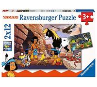 Ravensburger-In Viaggio con Yakari Tiere Puzzle da 2 x 12 Pezzi, Multicolore, 05069