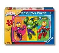Ravensburger - Iron Man 35 pezzi | Puzzle Bambini 3 Anni | Puzzle 35 pezzi 26x18 cm | Puzzle 3 Anni | Idee Regalo Marvel per Bambini
