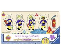 Ravensburger Italy - 00.003.237 Pompiere My First Wooden Puzzle Sam e i Suoi Amici, 03237