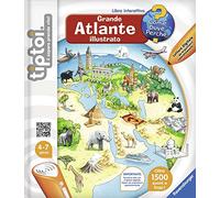 Ravensburger Italy 00629 - Ravensburger 00629 Libro tiptoi Grande Atlante Illustrato, Cartone, Colori Assortiti