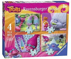 Ravensburger Italy 06864 7 - Puzzle Trolls, 4 in a Box