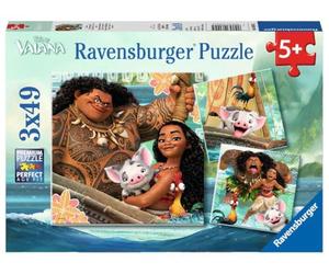Ravensburger Italy 08004 5 - Puzzle Vaiana Oceania, 3 x 49 Pezzi
