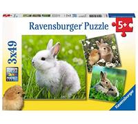 Ravensburger Italy 08041 - Teneri Coniglieti Puzzle, 3x49 Pezzi