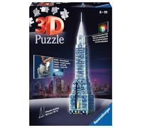 Ravensburger Italy 125951 - Puzzle 3D Chrysler Building Night Edition, Multicolore