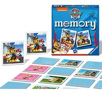 Ravensburger Italy - Paw Patrol Memory in Formato Pocket, 15x15 cm, Gioco in Cartone, 24 Coppie in Cartone, 48 Carte, per Bambini a Partire da 4 Anni, da 2 a 8 Giocatori, 20742 8
