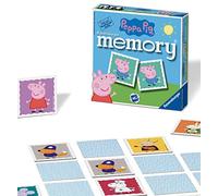 Ravensburger Italy - Peppa Pig Memory in Formato Pocket, 15x15 cm, Gioco in Cartone, 24 Coppie in Cartone, 48 Carte, per Bambini a Partire da 4 Anni, da 2 a 8 Giocatori, 21376 4