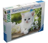 PUZZLE ANIMALI RAVENSBURGER GATTI GATTINO BIANCO 1500 PZ