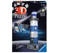 Ravensburger Italy- Puzzle 3D Faro-Edizione Speciale Notte, 216 Pezzi, 12577 7
