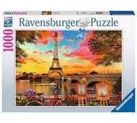 Ravensburger Puzzle, Puzzle 1000 Pezzi, Toure Eiffel al Tramonto, Puzzle Parigi, Puzze Città, Puzzle Adulti, Puzzle Ravensburger - Stampa di Alta Qualità