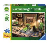 Ravensburger John Deere Work Desk 500 Pieces Large Format Jigsaw Puzzle for Adults - 16838 - Every Piece is Unique, Softclick Technology Means Pieces Fit Together